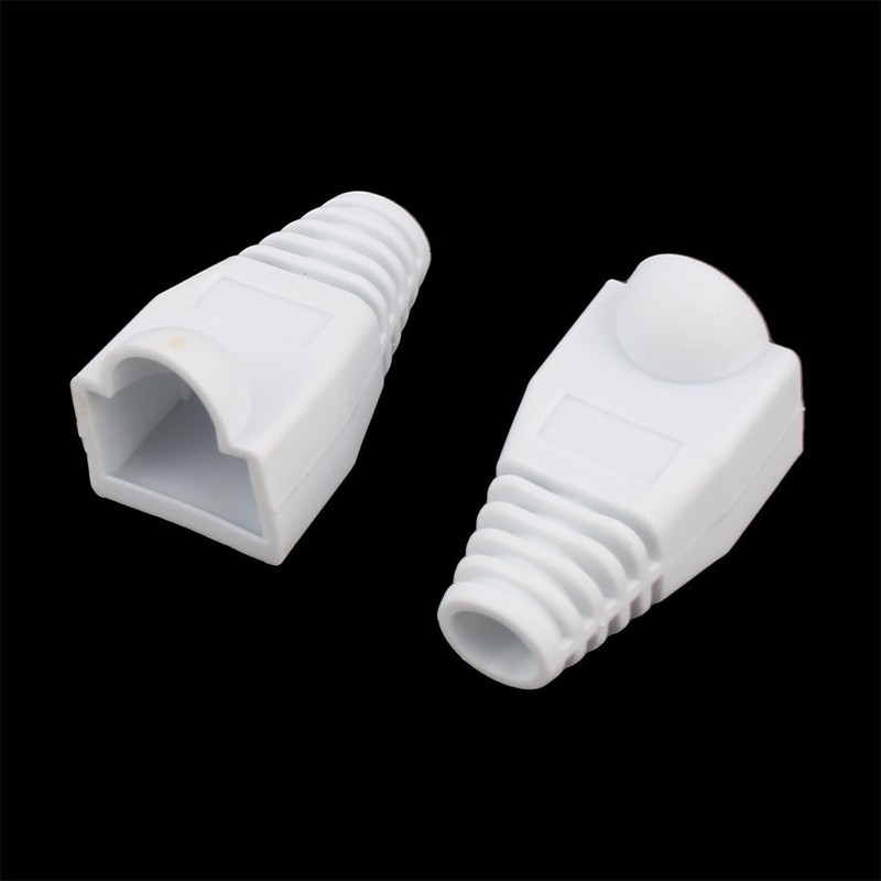 YIOVVOM Soft Plastic Ethernet RJ45 Cable Connector Boots Cover Strain