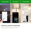 WiFi Smart US Touch Light Switch,Need Neutral Wire Glass Panel,2.4GHz