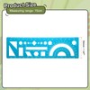sourcing map 3pcs Multifunctional Geometric Rulers 15cm Metric and SAE