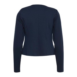 ICHI IHKATE Short BL Women's Blazer Short Blazer Jacket Short Blazer with Stretch, Total Eclipse (194010)