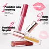 Labiales Líquidos Perlado 4 Piezas – Brillo Waterproof para Todo