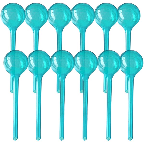 Logresy Plant Watering Stakes, Large 12pcs Flower Automatic Watering Bulbs,