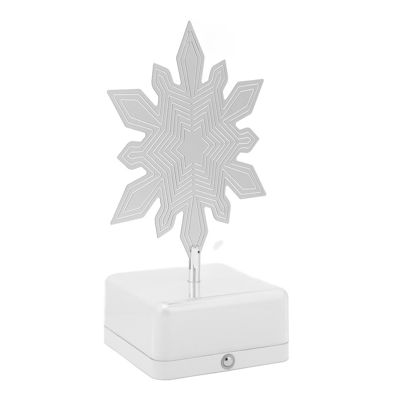 3D Metal Sheet Night Light Rotation Rechargeable Decoration 3D Night