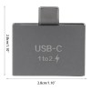 Adaptador Divisor Usb C Macho A Doble Usb C Hembra,