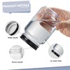 novelinks 16 oz Clear Plastic Jars with Lids, Refillable 16oz