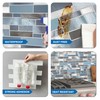 MOFIT Metallic Backsplash Tile for Kitchen Peel and Stick Subway,Metal
