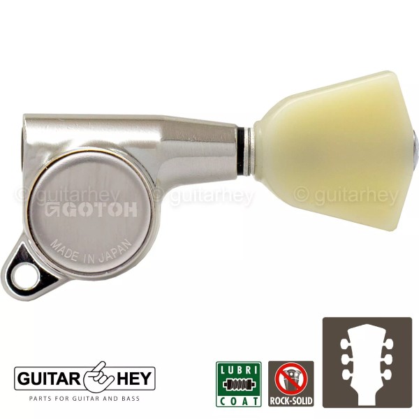 GOTOH NEW Gotoh SG381-P4N Guitar Tuning L3+R3 KEYSTONE Plastic Buttons