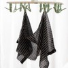 YANYULI Set of 2 Loop Ocean Towel Stripe Design Strong