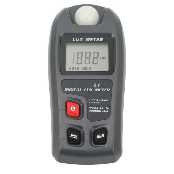 Kadimendium Medidor de Luz Digital Probador de Iluminancia Luxómetro Iluminómetro