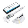eSynic 150mm/6Inch Digital Vernier Caliper with Fractions/Inch/Metric Conversion Electronic Vernier