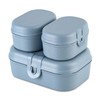 Koziol Pascal Ready Mini Lunch Boxes Plastic Blue Set of