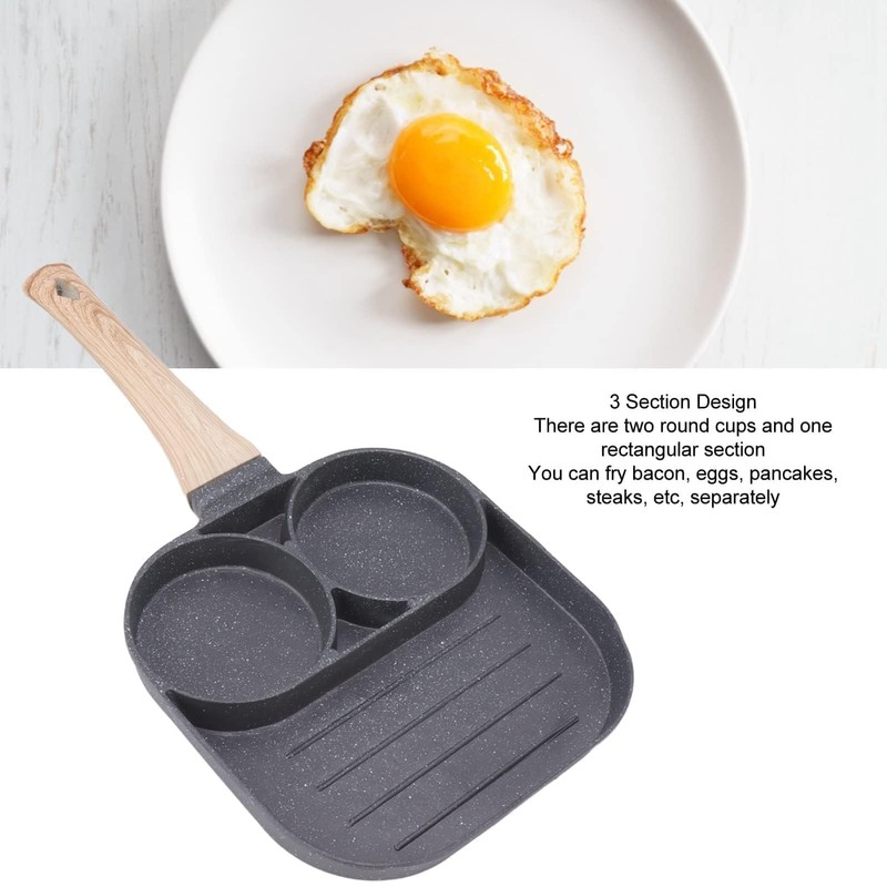 Nonstick Egg Frying Pan, Nonstick Easy Clean Egg Cooker Omelet