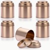 JUXYES Pack of 6 Tea Tins Canister with Airtight Double