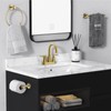 4 inch Brushed Gold Bathroom Sink Faucet with Pop-up Drain