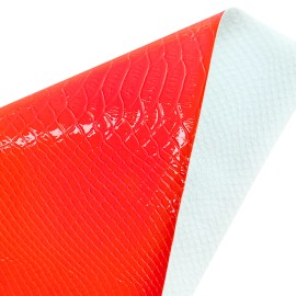 30cmx135cm Roll Solid crocodile Embossed Faux Leather Leatherette Fabric Synthetic Leather for  Making Bag Shoes CraftsColor: XHT-9555-8