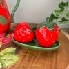 Strawberry Salt & Pepper Shakers | Summer Fruit Shaped Salt