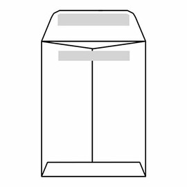 Open End Catalog Envelopes, 6-1/2" x 9-1/2", 28# White, Self-Sealing (Latex Adhesive), Flaps Extended (Box of 500)