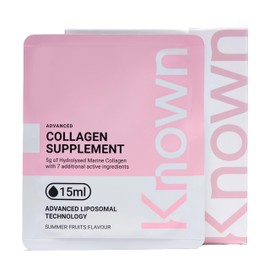 Advanced Collagen Supplement by Known Nutrition with Vitamin C | Liposomal Technology | 28 One-a-Day 5g Collagen Sachets | Supporting Hair, Skin & Nails | Summer Fruits (28 Day Supply)