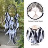 RAGKUU Black and White Dream Catcher Wall Decor Crystal Tree