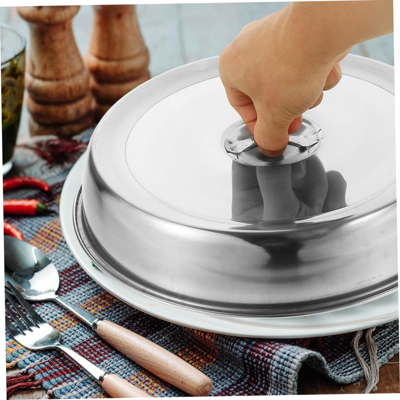 ULTECHNOVO 2Pcs Steak Cover Sturdy Food Protective Lid for Indoor