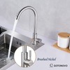 Stainless Steel Cold Water Kitchen Sink Faucet Brushed Nickel Bathroom