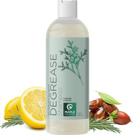 Clarifying Shampoo for Oily Hair and Oily Scalp - Daily Natural Lemon Hair Care for Women and Men Sulfate Free Anti Itch Cleanser - Pure Essential Oils Boost Volume and Texture for Fine Hair - 10 oz