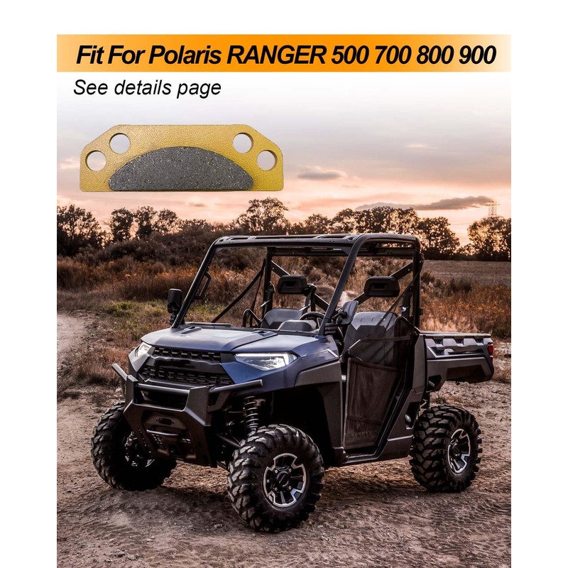 Parking Brake Pad with Shims Springs Kit Fit for Polaris