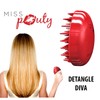 Miss Pouty Original Detangle Diva Brush - Compact Hair Detangler