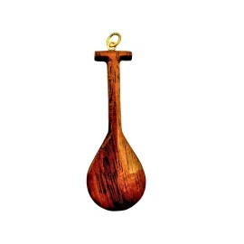 Hawaiian Jewelry Hand Carved Koa Wood Canoe Paddle Pendant Necklace Maui, Hawaii