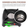 Portable Alcohol Stove Furnace for Outdoor Camping Barbecue Picnic No