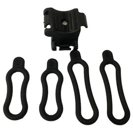 LOYELEY Headlight Bracket, Light Holder, Bicycle, Bike Light Holder, Mount, Light Clip, Light Mount, For Circular Flashlights, Fixed Bracket, Adjustable Size, Compatible with 0.4 - 1.4 inches (1 - 3.5