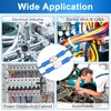200 Pcs Female and Male Quick disconnects Spade Terminals, Blue