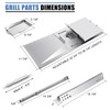 Adviace Replacement Parts for Charbroil 463240115 6-Burner Gas Grill, Grease