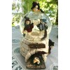 BOYDS FOLKSTONE COLLECTION - SNOWMAN WATERGLOBE - YUKON,KODIAK, & NUNUK