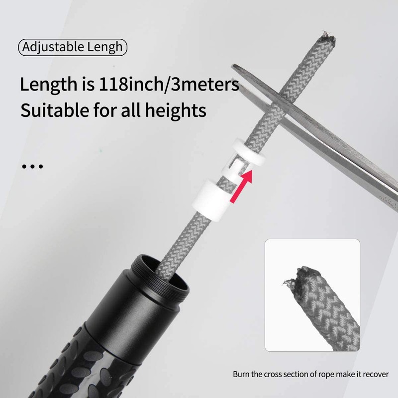 Weighted Jump Rope Workout Skipping Rope Adjustable Heavy Crossfit Jumping