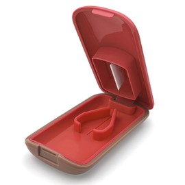 Pill Cutter,Pill Splitter for Small or Large Pills - Precision Medication Splitter with Blade Guard & Pill Holder - Easy Pill Divider for Vitamins, Supplements, Pet Meds (Red)