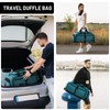 MIER Foldable Duffle Bag with Shoe Compartment 50L Travel Duffel