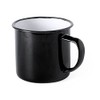 eBuyGB Set of 2 380ml Coloured Enamel Mugs Retro Outdoor