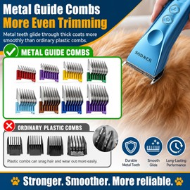 Professional Dog Grooming Clippers, Cordless Pet Hair Clipper