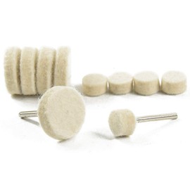 76 PCS Wool Felt Polishing Pad Kit Grinding Head Buffing Wheel for Rotary Tools Jewelry,Glass,Stone,Metal,Ceramic,Nail Art Drill Rotary Tool Burr Brushes