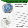 6 Pack Pacifier Holder Case with Hanging Strings Universal Pacifier