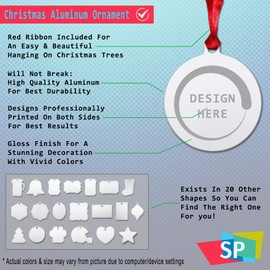 Aluminum Christmas Ornament Wrench Pipes Tools Seamless Pattern General Graft Handyman Holiday Xmas Tree Decoration 1 Size Round Shape Design Only