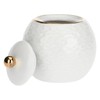 PORCELLANA Momenti Oro Sugar Bowl with Lid 9 Oz, Nylon/A