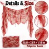 2 pcs Halloween Bloody Gauze Decorations, Horror Bloody Cloth Door