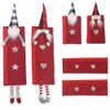 6 Pcs/Set Christmas Refrigerator Door Handle Covers Faceless Dwarf Antiskid