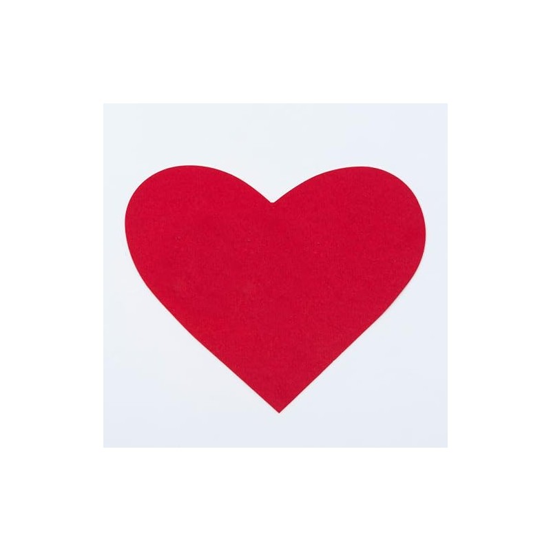 Mopec Pack Corazones rojos cartulina de 285 gramos 8.5 x