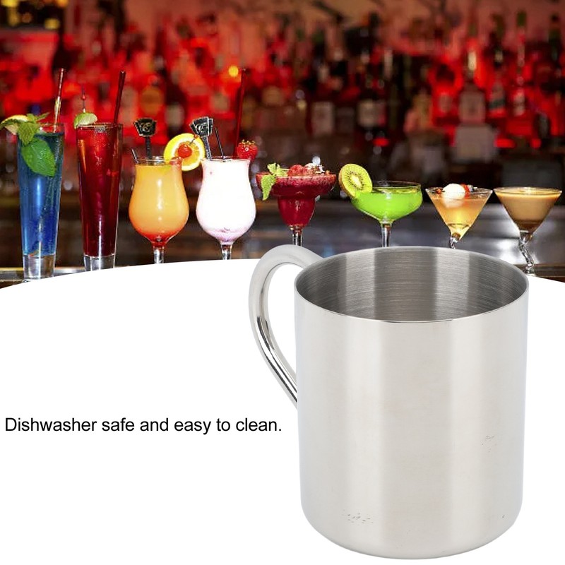 Cocktail Mug 304 Stainless Steel Rust Proof Hammered Beer Cup