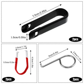 IIRC Wheel Bolt Caps Tool 6 Pieces Wheel Bolts Caps Tool for Assembly and Disassembly, Wheel Bolts Wheel Nut Wheel Bolt Caps, Universal Disassembly Pliers Puller Removal Hook