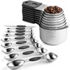 Measuring Cups and Spoons Set Including 8 Stainless Steel Magnetic