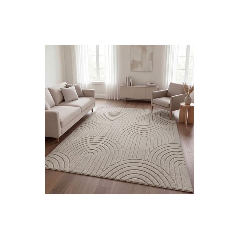 TT Home Living Room Rug, Bedroom, High Pile, Easy Care,
